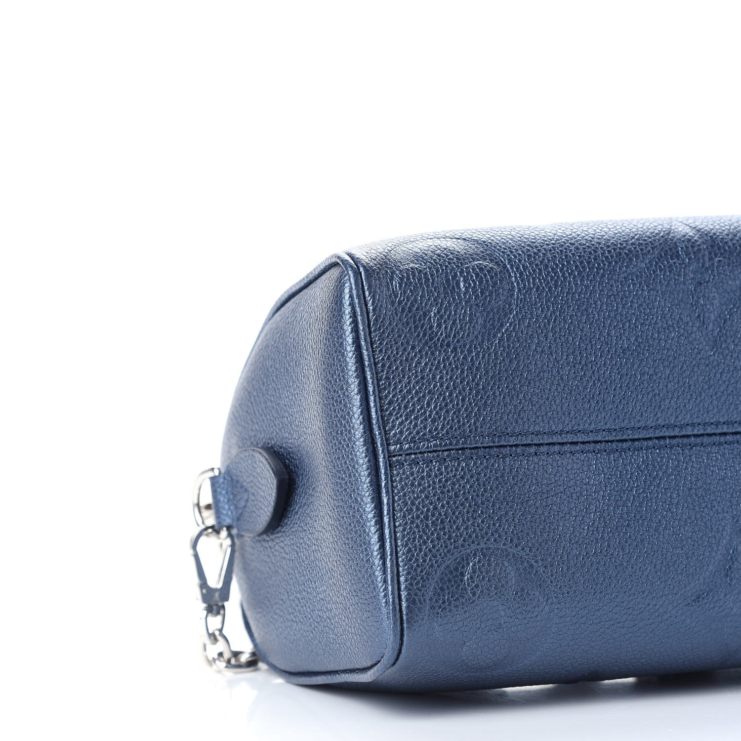 Louis Vuitton Metallic Empreinte Monogram Giant Speedy Bandouliere 20 Navy Nacre 7 of 8