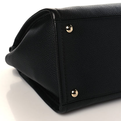 Salvatore Ferragamo Grained Calfskin Medium Meera Tote Black 6 of 8