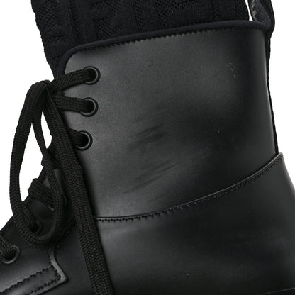 Fendi PVC FF Sock Rockoko Combat Boots 37 Black 8 of 8