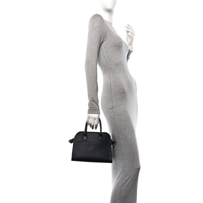 The Row Grained Calfskin Soft Margaux 10 Navy 2 of 11