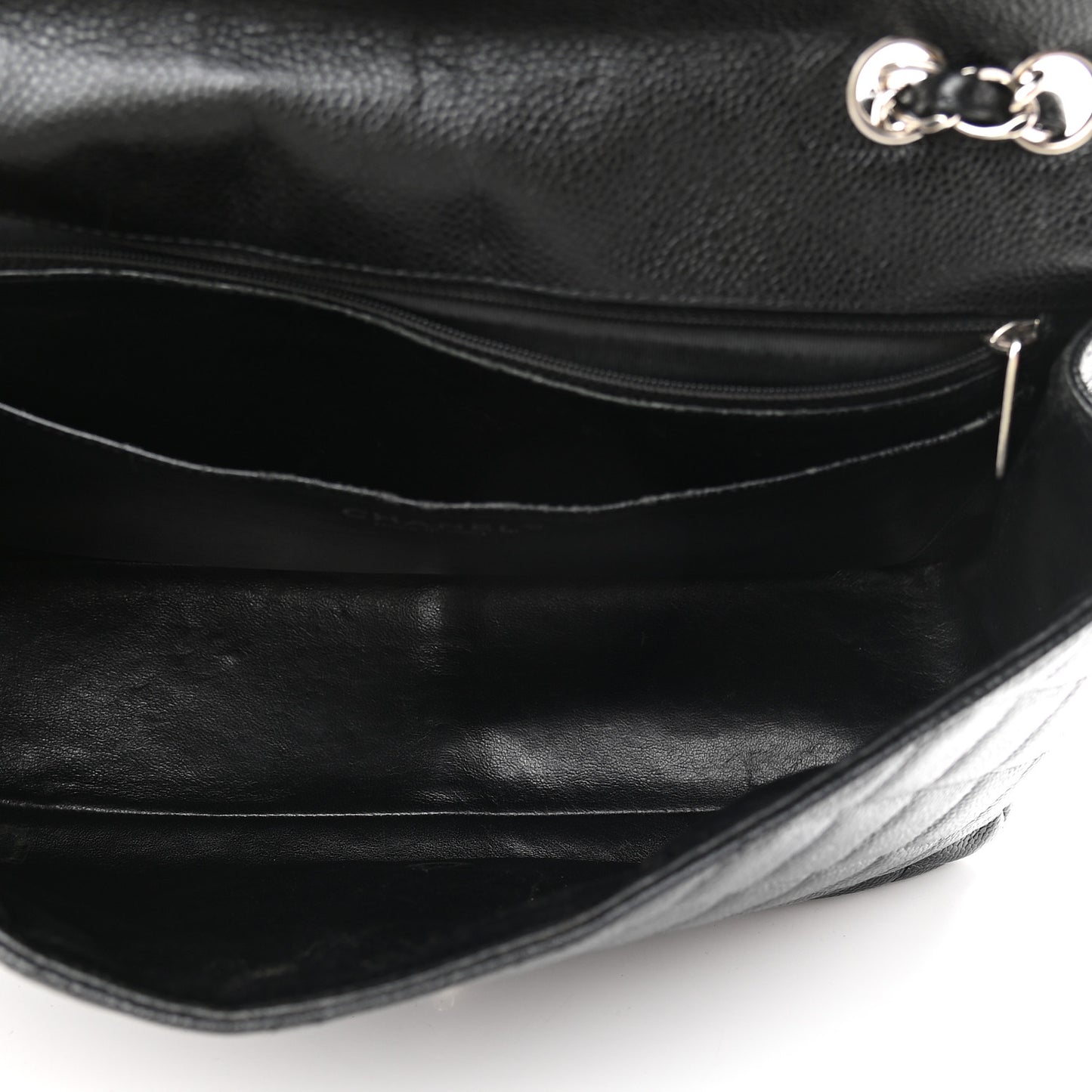 Caviar Quilted Jumbo Single Flap Black