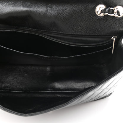 Chanel Caviar Quilted Jumbo Single Flap Black 5 of 11
