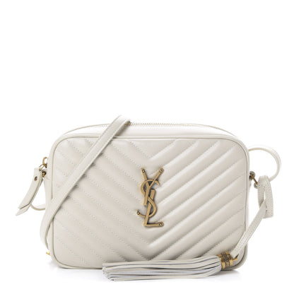 Saint Laurent Calfskin Matelasse Monogram Lou Camera Bag Crema Soft 1 of 10