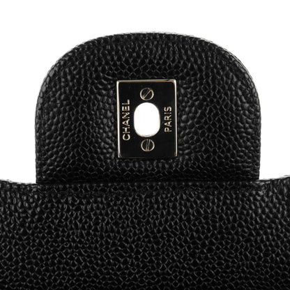 Chanel Caviar Quilted Jumbo Double Flap Black 6 of 8