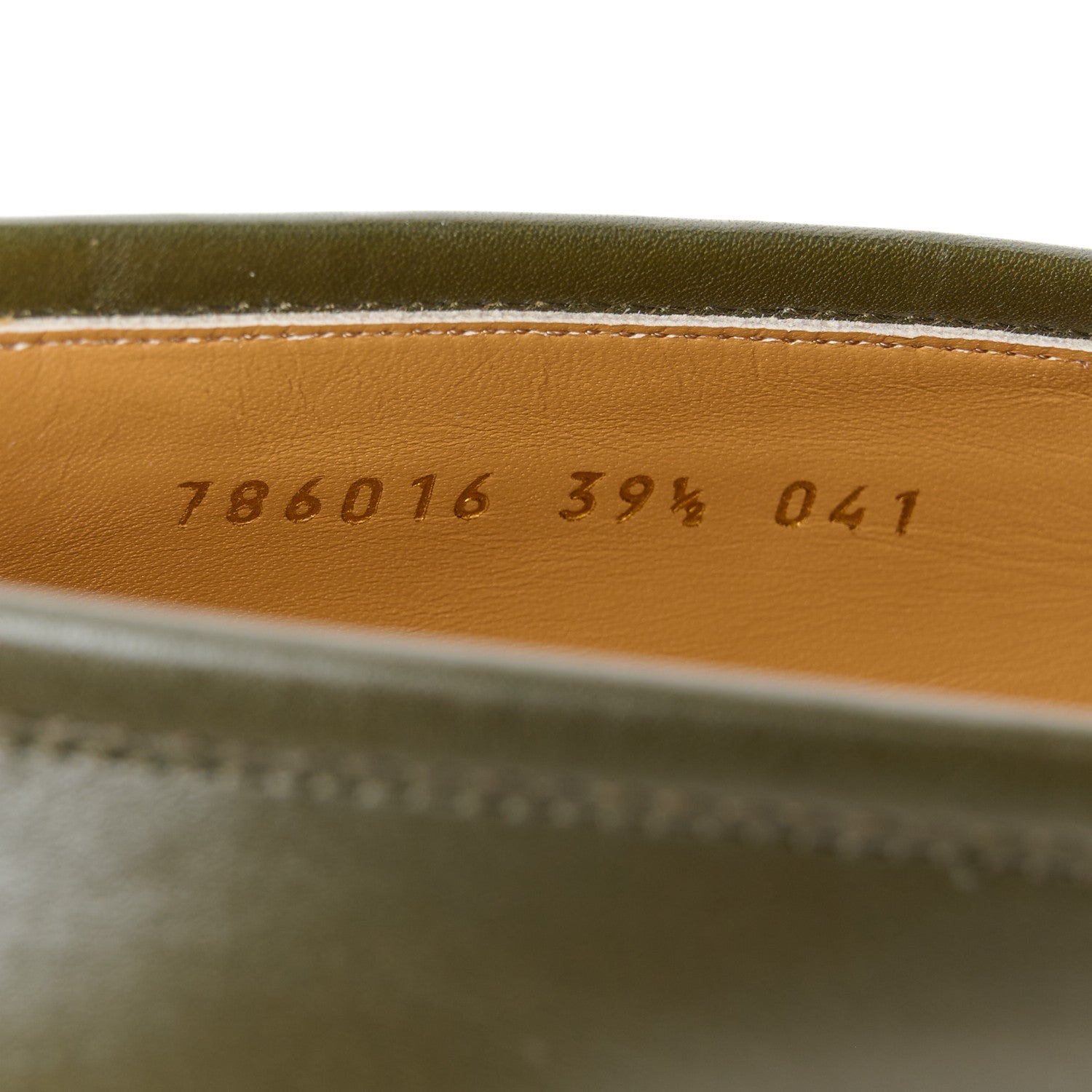 Gucci Calfskin Womens Jordaan Loafers 39.5 Luscious Green 9 of 10