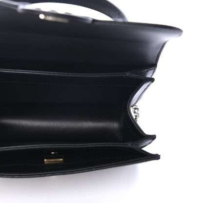 Chanel Calfskin Quilted Small Top Handle Flap Black 4 of 4
