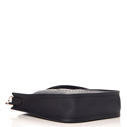 Hermes Taurillon Clemence Evelyne TPM Bleu Obscur 4 of 9