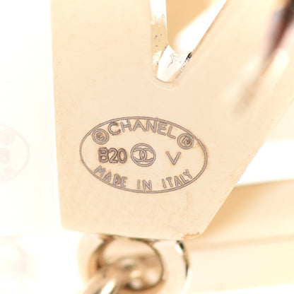 Chanel Metal Cha-Nel Logo Drop Earrings Gold 4 of 6