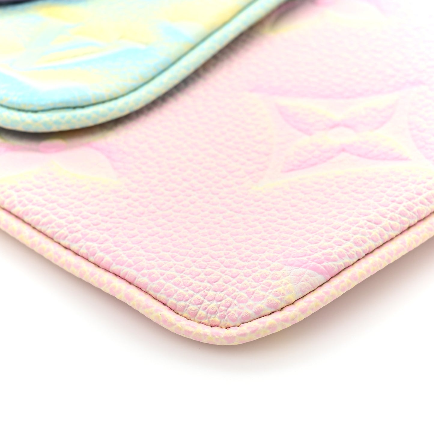 Empreinte Monogram Summer Stardust Trio Pouch Pink Water Green Lilas