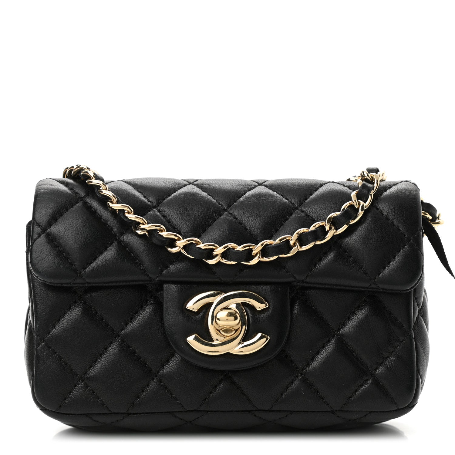 Chanel Lambskin Quilted Extra Mini Flap Black 1 of 10