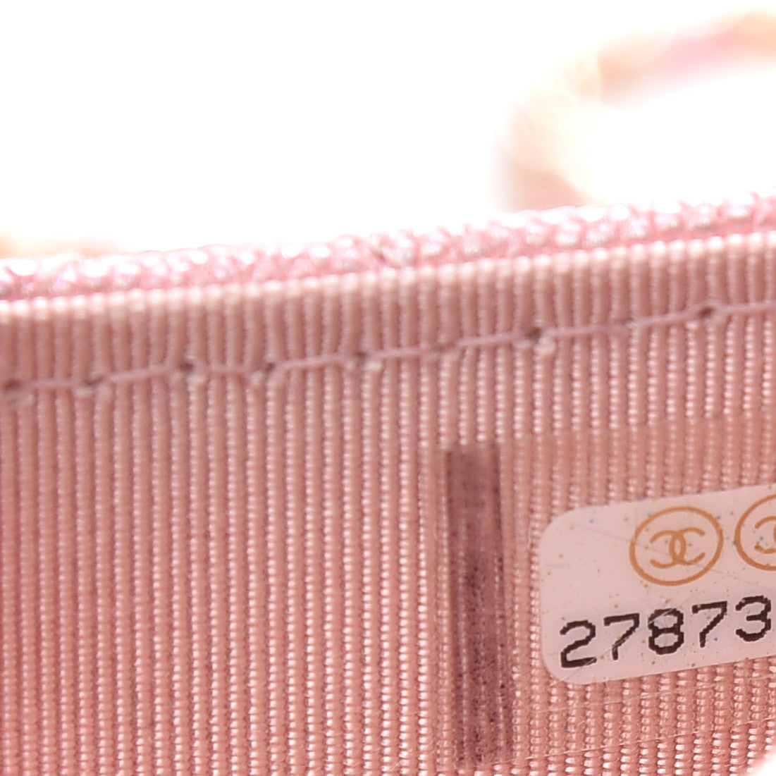 Chanel Iridescent Caviar Quilted Flap Card Holder On Chain Pink 7 of 10