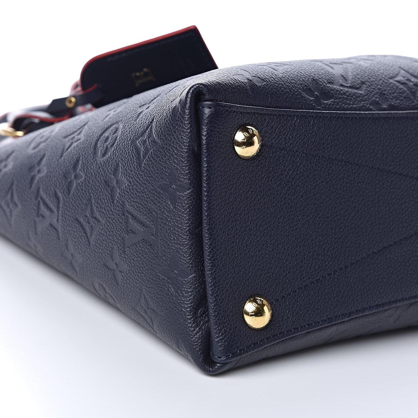 Empreinte V Tote MM Marine Rouge