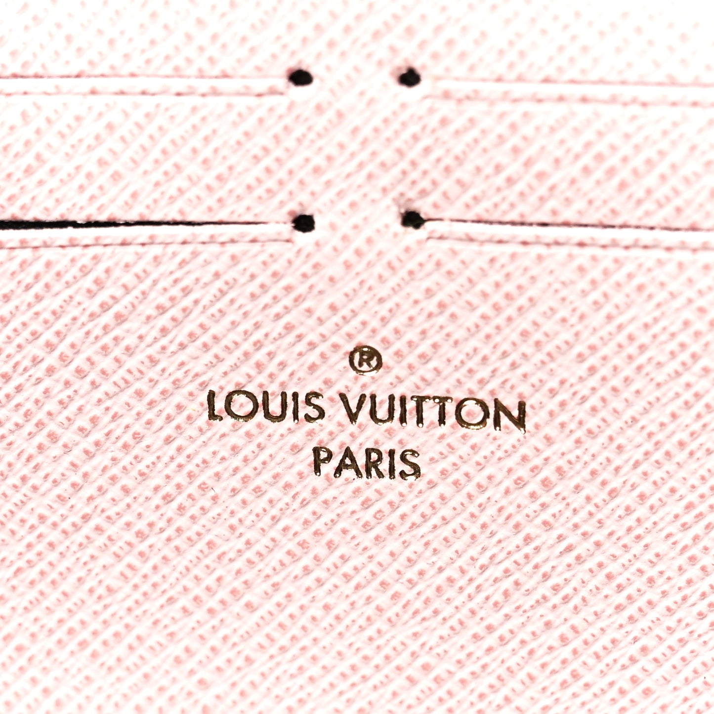 Monogram Clemence Wallet Rose Ballerine