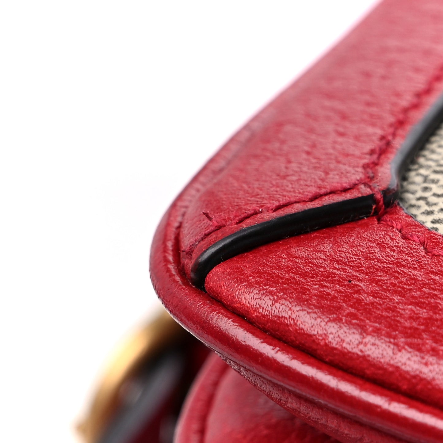 GG Supreme Monogram Medium Queen Margaret Shoulder Bag Red