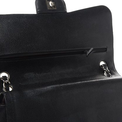 Chanel Caviar Quilted Jumbo Double Flap Black 12 of 12