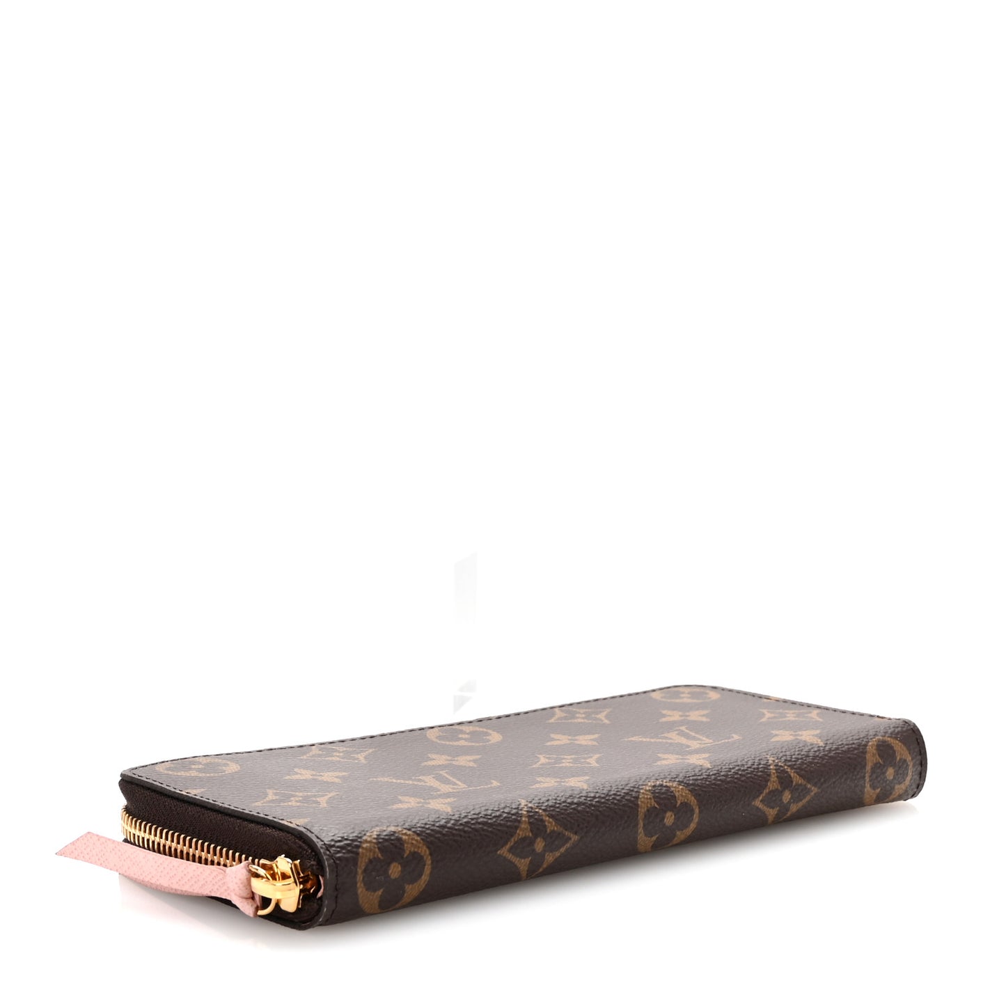 Monogram Clemence Wallet Rose Ballerine