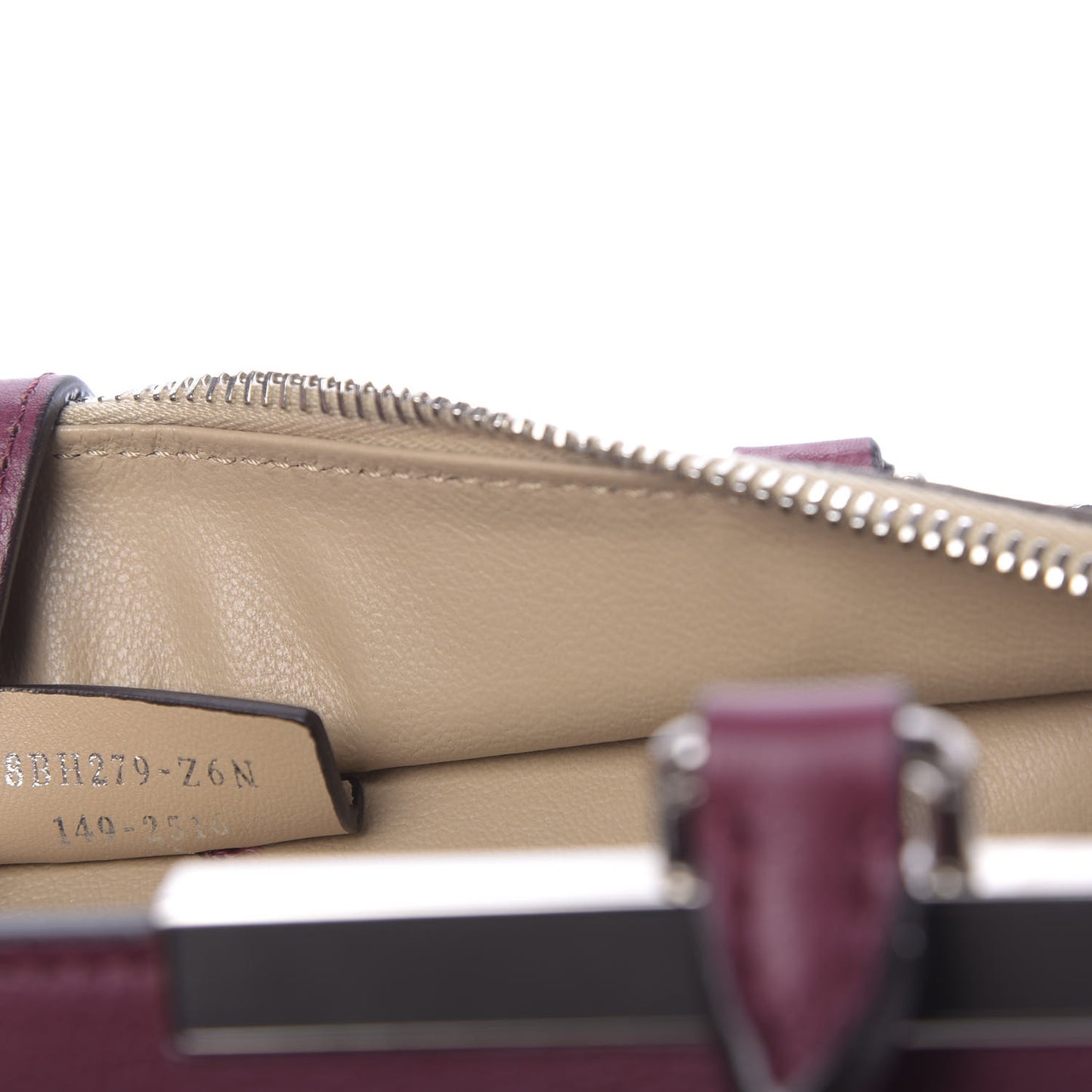 Vitello Dolce Marmol Shiny Nappa Petite 3Jours Tote Bordeaux