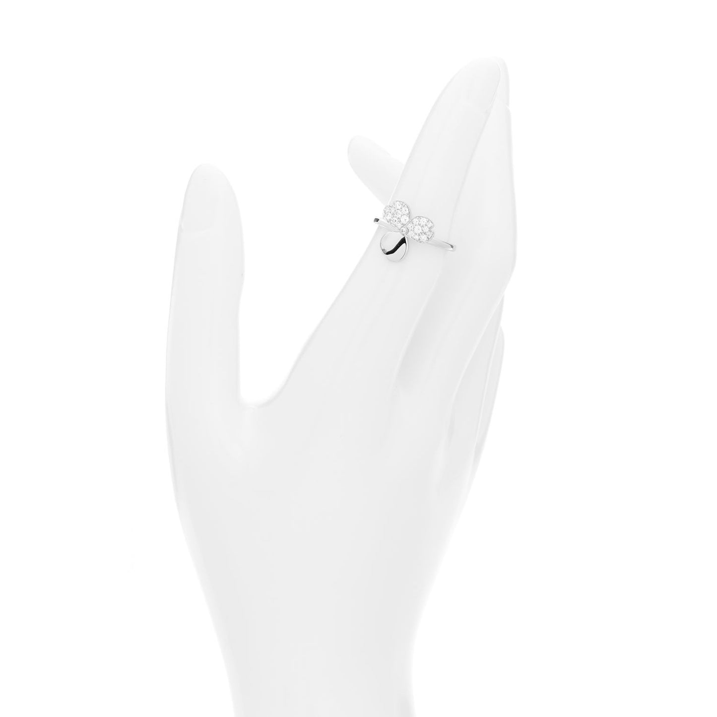 Platinum Diamond Paper Flowers Ring 49 5