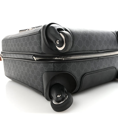 Gucci GG Supreme Monogram Gran Turismo Suitcase Black Grey 8 of 9