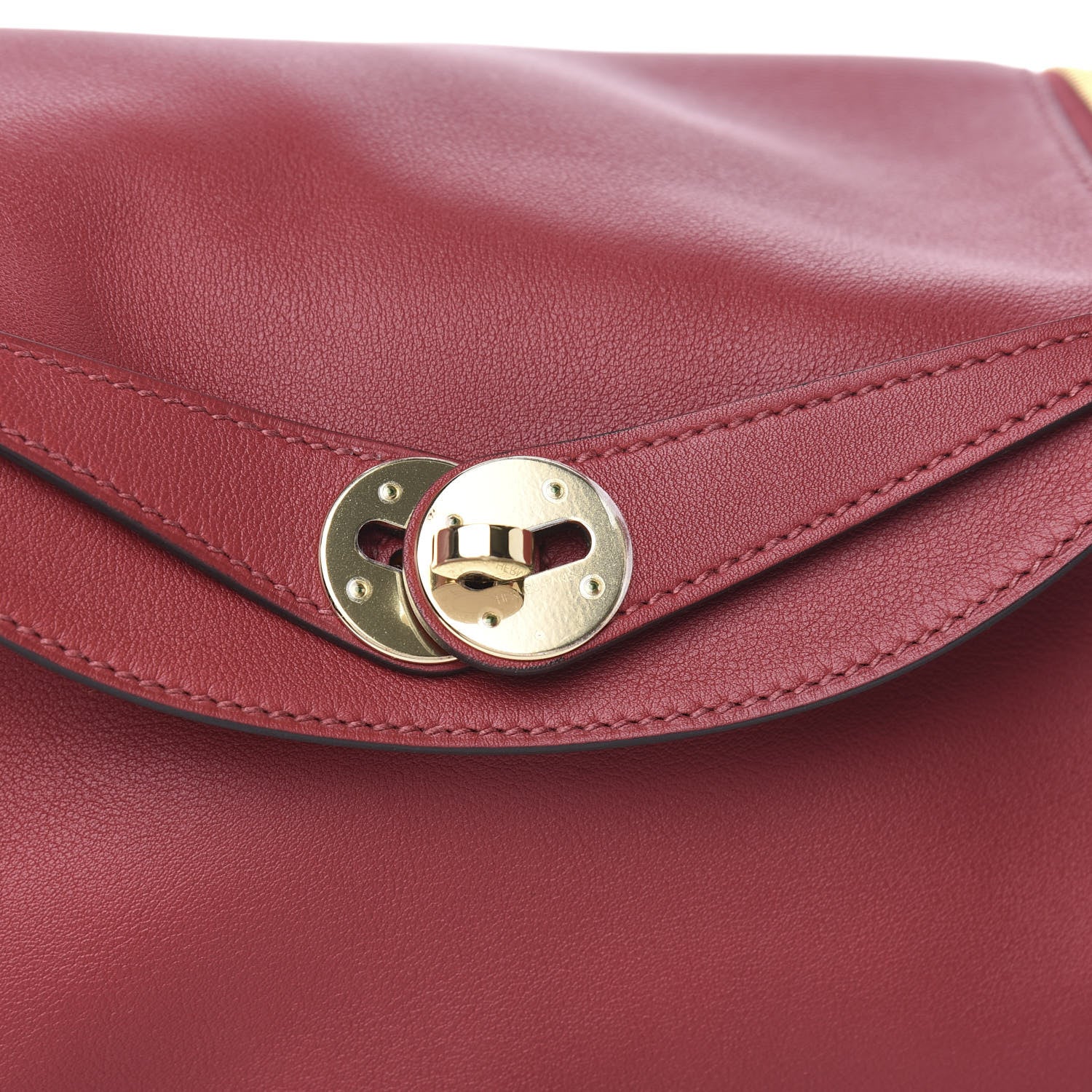 Hermes Swift Lindy 26 Rouge Grenat Orange 9 of 9