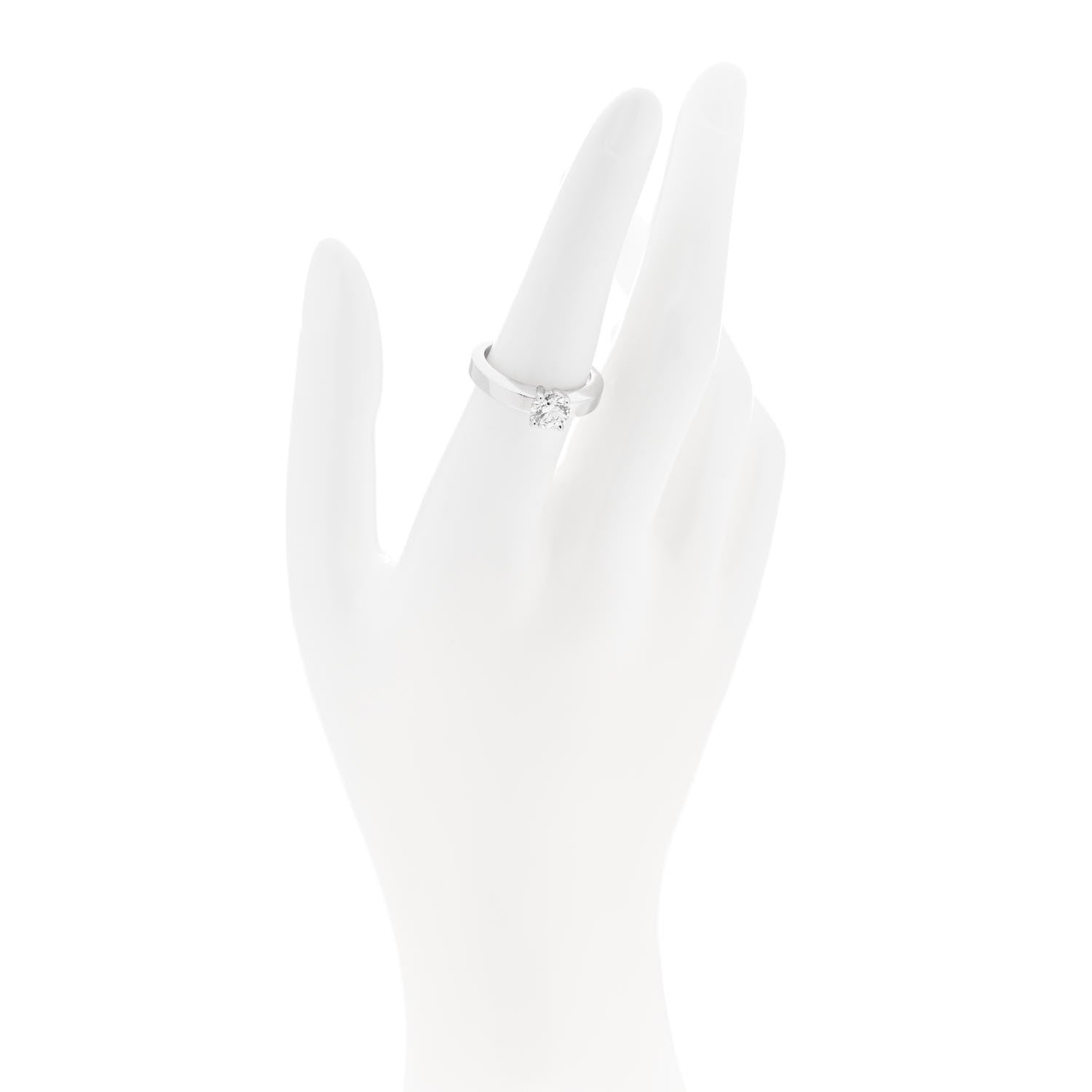 Cartier Platinum Diamond 1.04ct Solitaire Engagement Ring 54 6.75 2 of 6