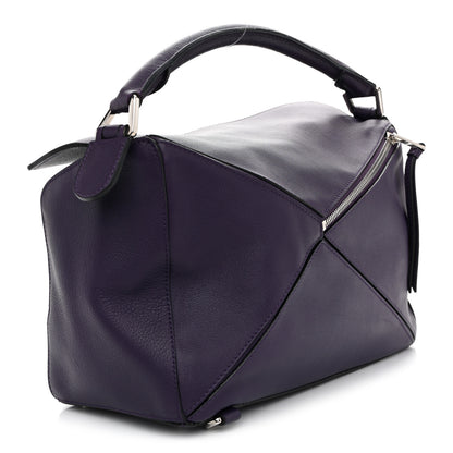 Loewe Calfskin Medium Puzzle Bag Purple 3 of 10