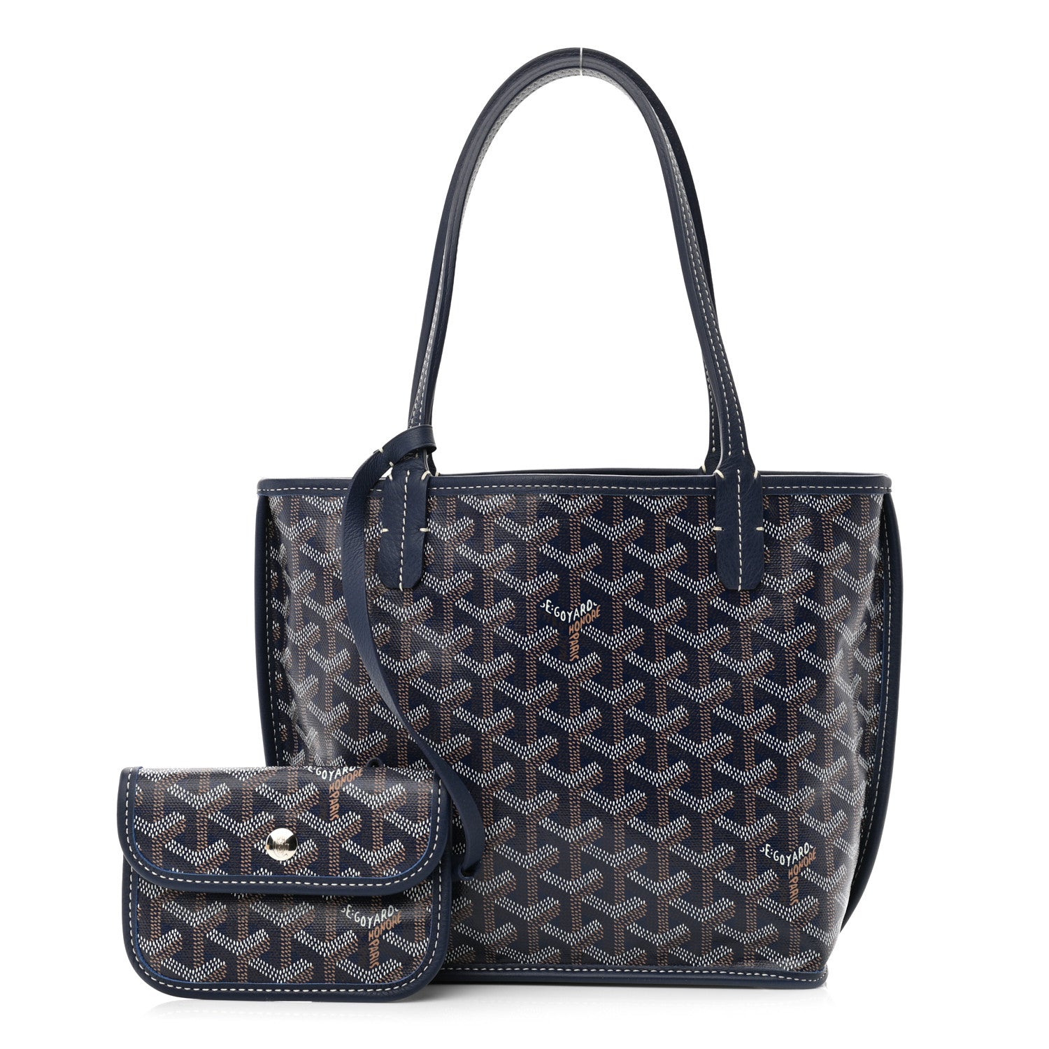 Goyard Goyardine Reversible Mini Anjou Navy 1 of 10