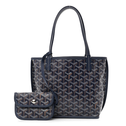 Goyard Goyardine Reversible Mini Anjou Navy 1 of 10