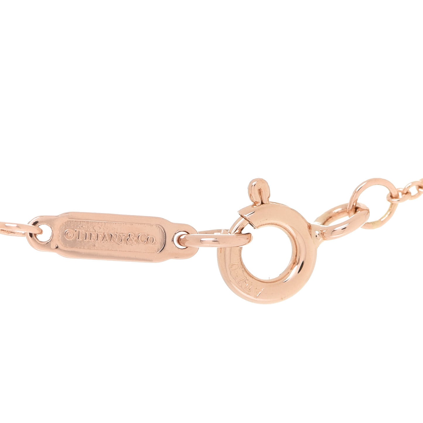 18K Rose Gold Diamond 1837 Circle Pendant Necklace