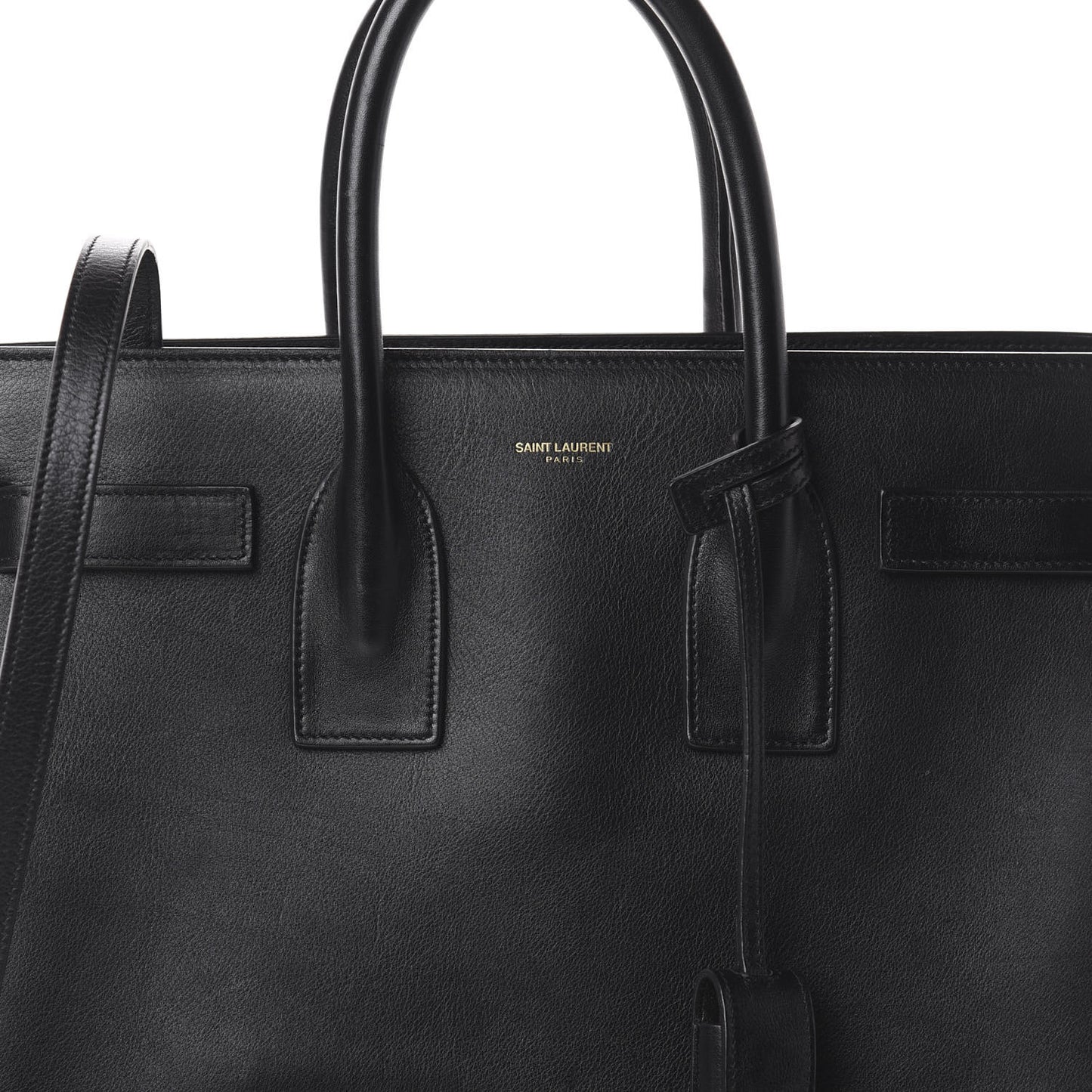 Calfskin Small Sac De Jour Black