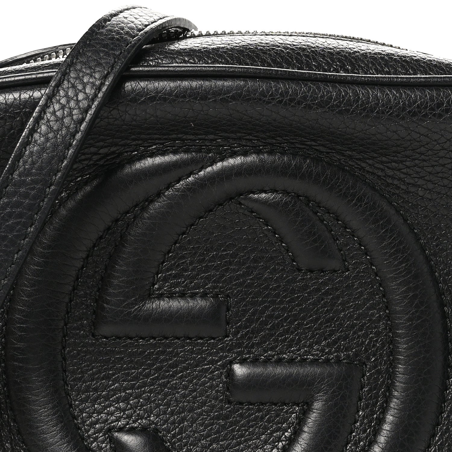 Gucci Pebbled Calfskin Small Soho Disco Bag Black 8 of 11