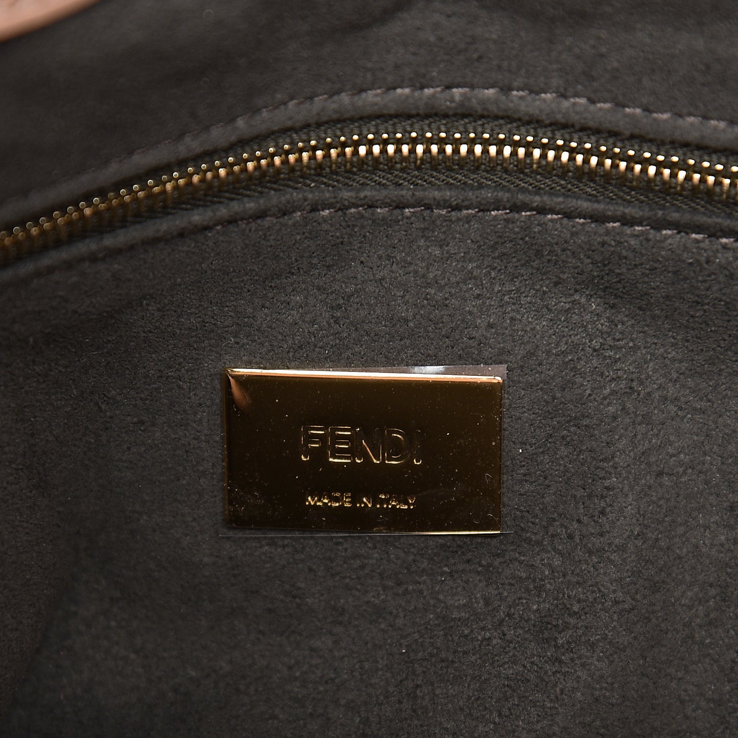 Vitello Glacier Small FF Tote Rosa Bourbon