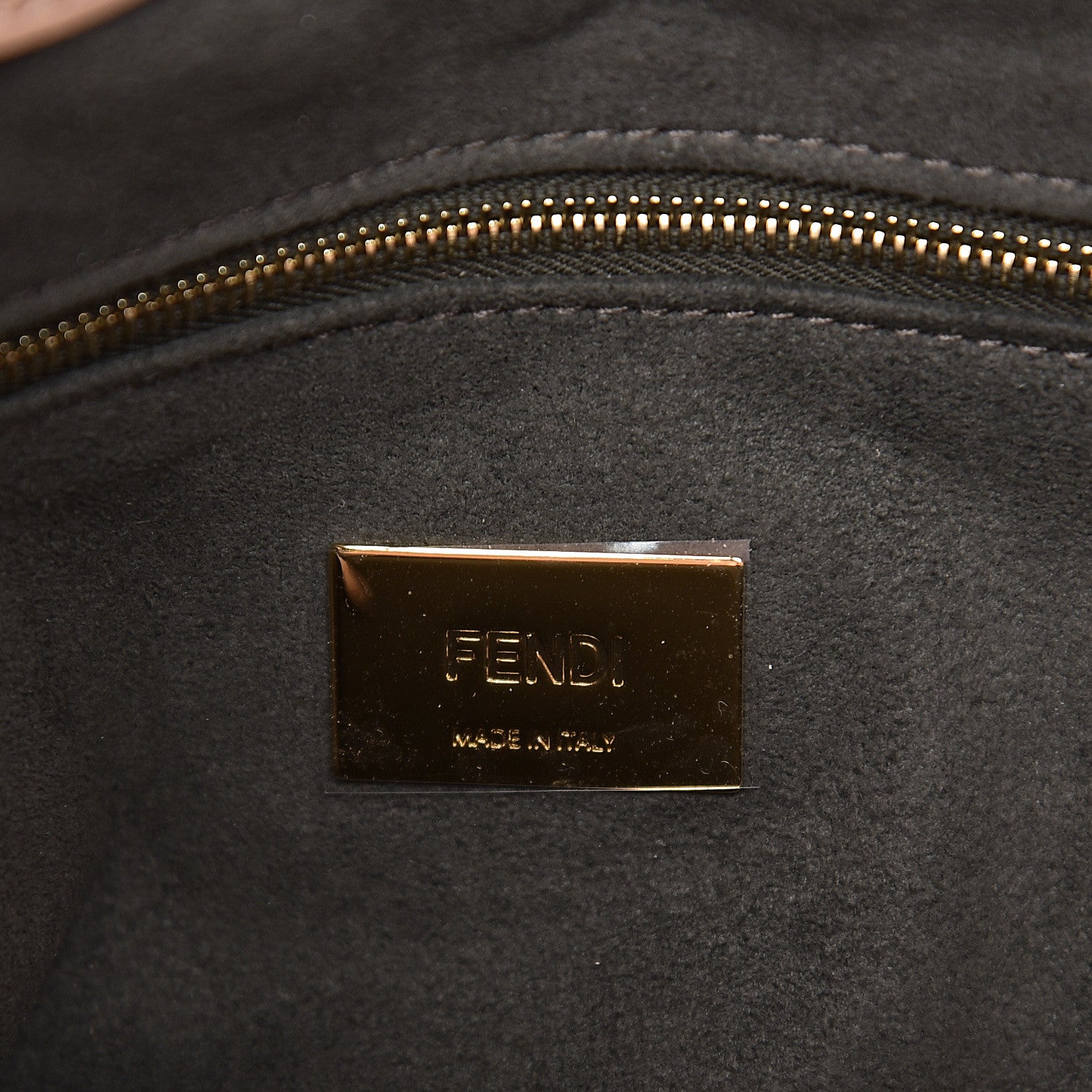 Fendi Vitello Glacier Small FF Tote Rosa Bourbon 6 of 10