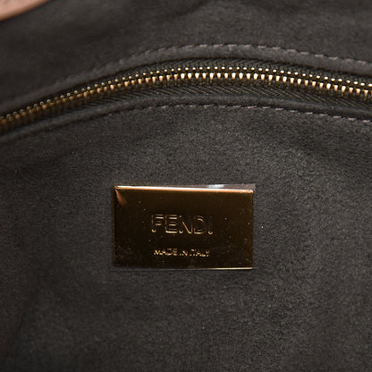 Fendi Vitello Glacier Small FF Tote Rosa Bourbon 6 of 10