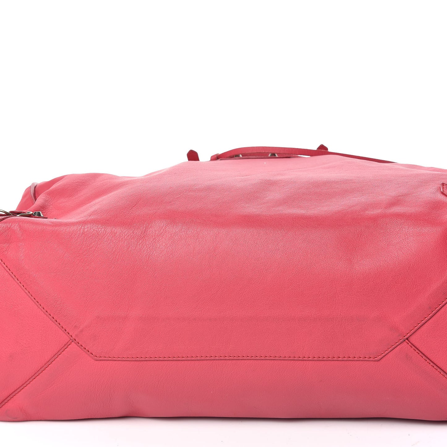 Veau Papier A4 Zip Around Tote Rouge Grenade