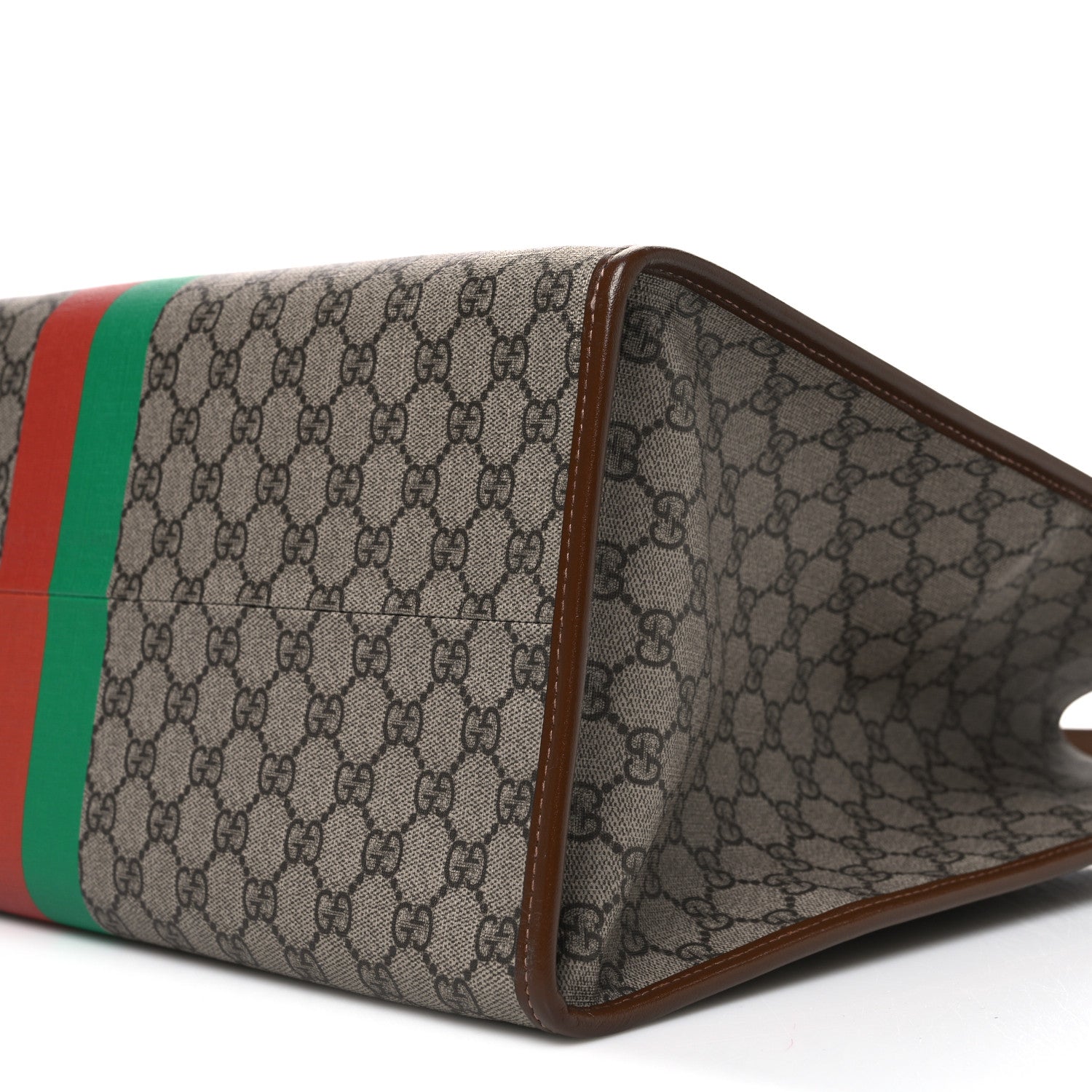 Gucci GG Supreme Monogram Fake/Not Large Retro Interlocking G Tote Bag Beige Brown Sugar 10 of 10
