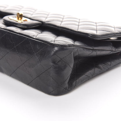 Chanel Lambskin Quilted Medium Double Flap Black 10 of 11