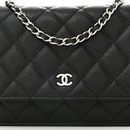 Chanel Caviar Quilted Wallet on Chain WOC Black 9 of 12