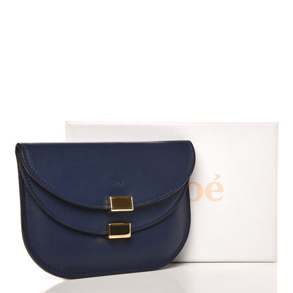 Chloe Lambskin Georgia Card Holder Deep Ocean 8 of 8