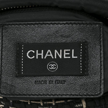 Chanel Nylon Tweed Coco Neige Belt Bag Black 6 of 8