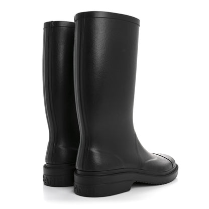 Chanel Caoutchouk CC High Boots 39 Black 4 of 8