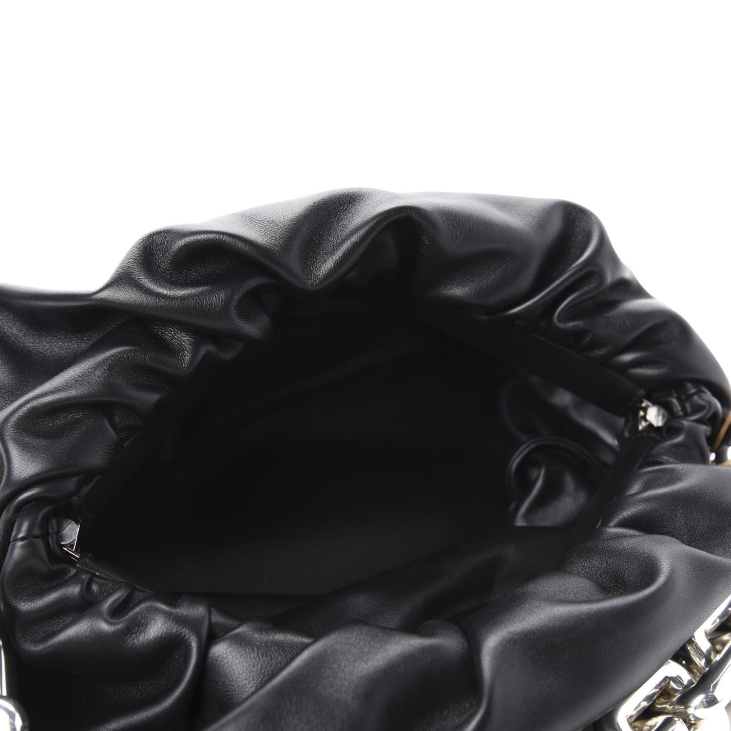 Bottega Veneta Calfskin The Pouch Chain Black 5 of 10