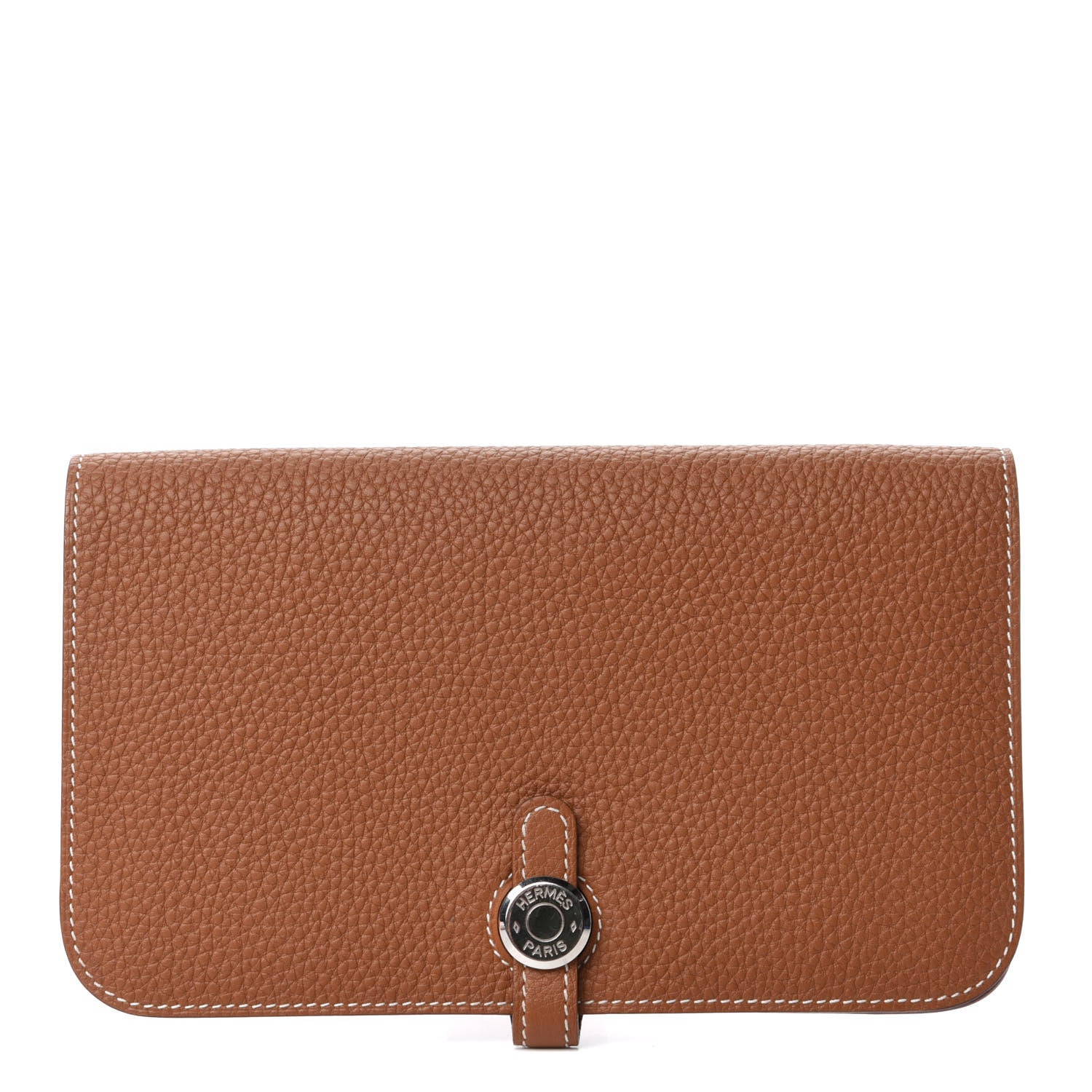Hermes Togo Dogon Duo Wallet Gold 1 of 8