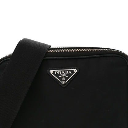 Prada Re-Nylon Saffiano Travel Brique Crossbody Bag Black 7 of 10