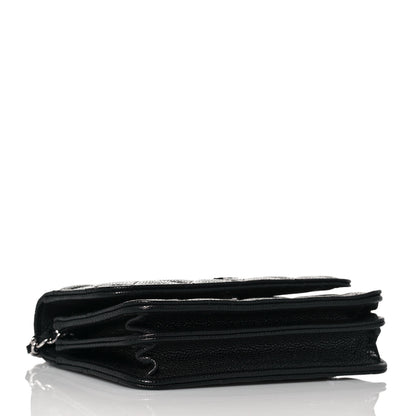 Chanel Caviar Quilted Mini Wallet On Chain WOC Black 4 of 13