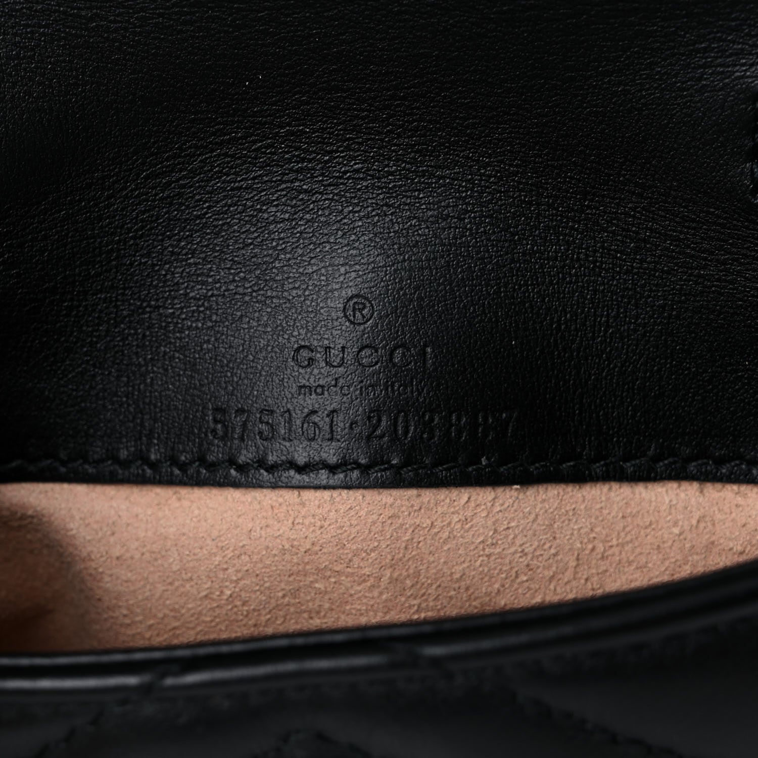 Gucci Calfskin Matelasse GG Marmont 2.0 Coin Purse On A Chain Black 7 of 10