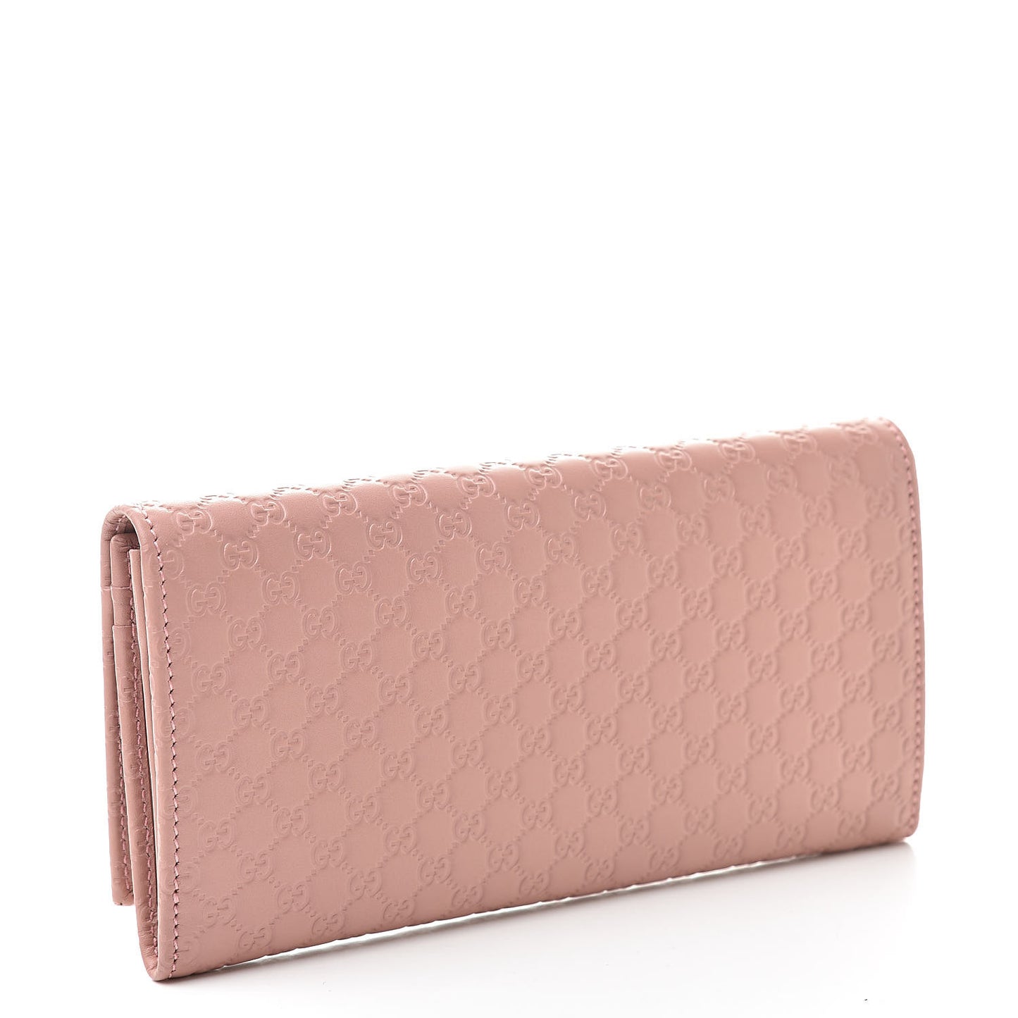 Soft Microguccissima Continental Wallet Soft Pink