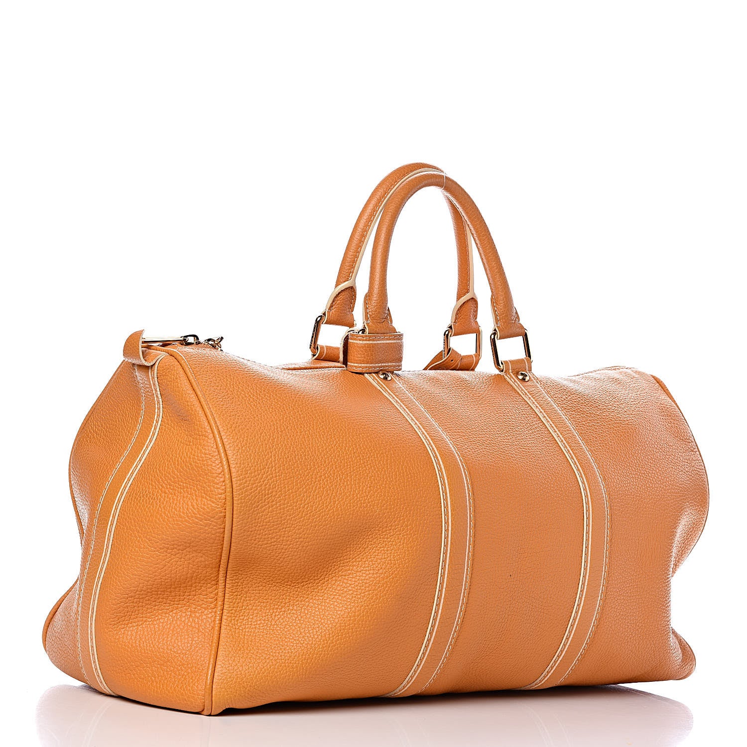 Louis Vuitton Tobago Calfskin Keepall 50 Yellow 3 of 11