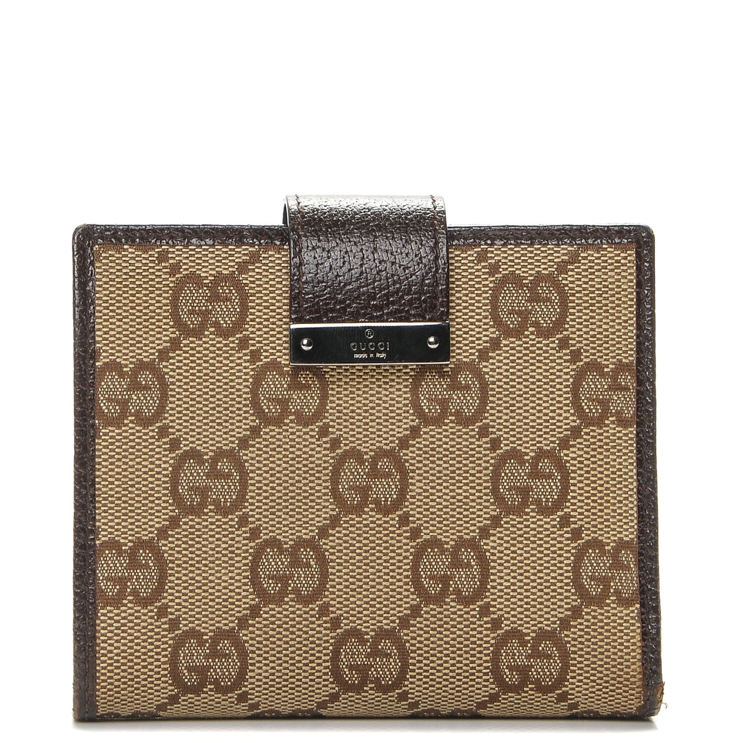 Monogram Compact Wallet Dark Brown