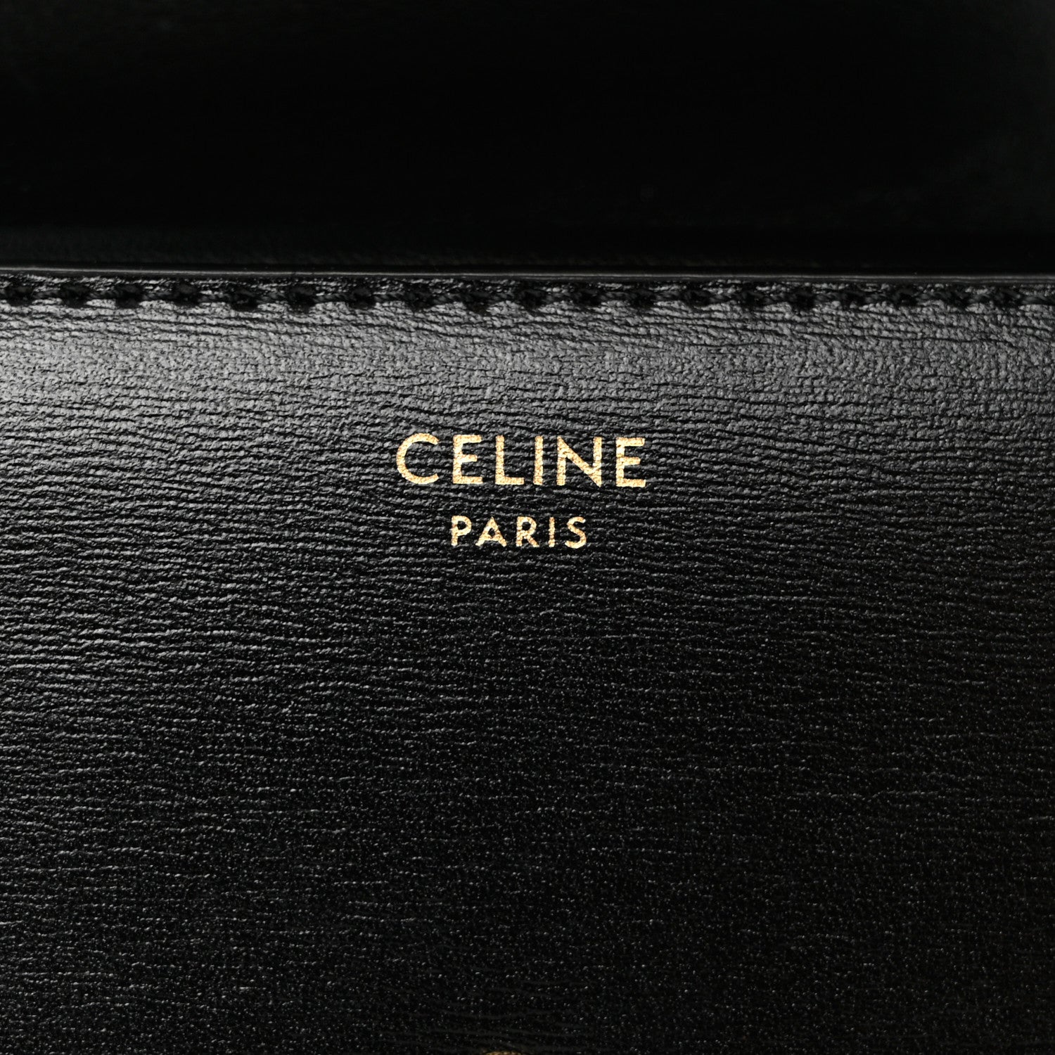 Celine Shiny Smooth Lambskin Small Triomphe Wallet Black 7 of 8